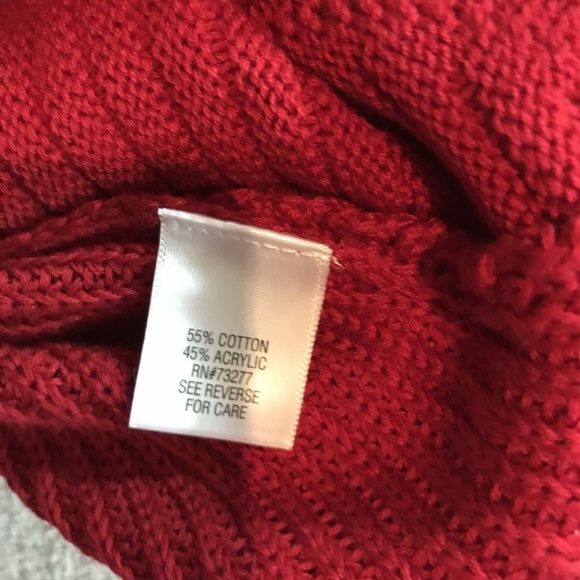 Dana Buchman red long sleeve sweater - womens XL - - Picture 5 of 5